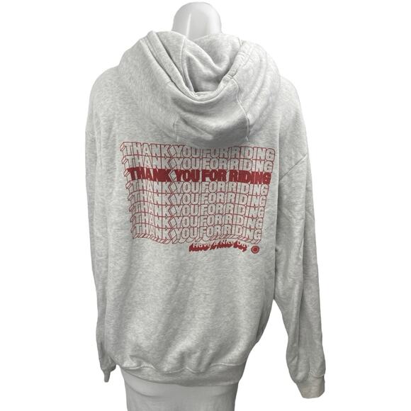 SoulCycle Kingsley Gray Drawstring Long Sleeve Hooded Hoodie Sweatshirt Top Sz M - Picture 2 of 5